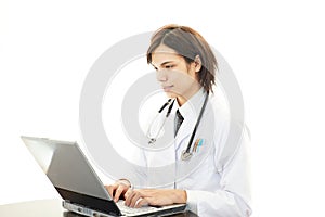 Portrait of an Asian medical doctor photo