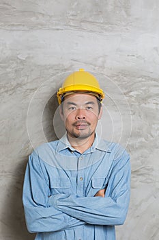 Portrait of asian technician