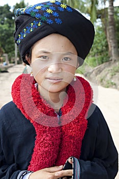 Portrait of Asian woman Yao from Laos