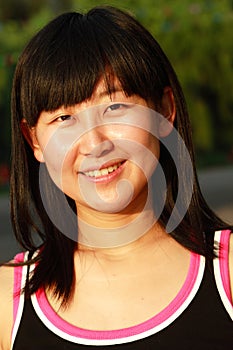 Portrait of Asian young women