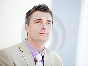 Portrait of an assertive businessman