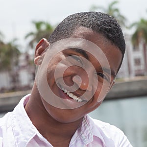 Portrait of an attractive caribbean guy