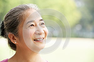 Portrait Of Attractive Chinese Senior Woman