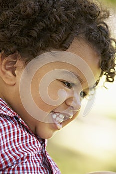 Portrait Of Baby Boy Smiling