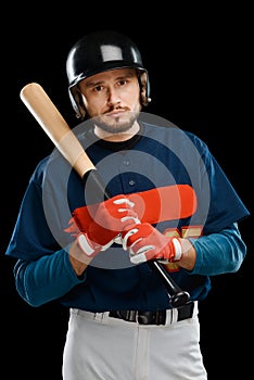 Portrait of a baseball hitter