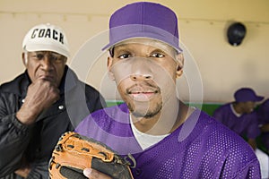 Portrait Of A Baseball Player