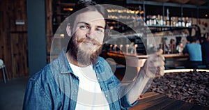 Portrait of Bearded Male with Moustache