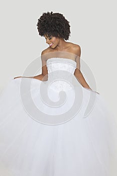 Portrait of Beautiful African American bride