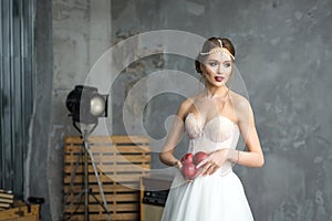 Portrait of a beautiful bride.