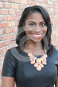 Portrait beautiful elegant young african woman - Stock image