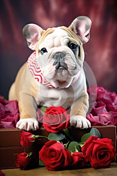 Portrait of beautiful English Bulldog 23