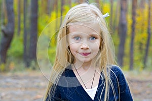 Portrait of beautiful five-year-old girl