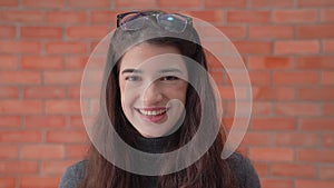 Portrait, a beautiful Jewish woman smiling