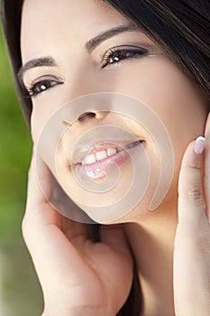 Portrait of Beautiful Latina Hispanic Woman