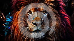 Portrait of beautiful Lion