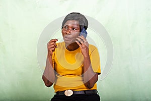 portrait of a beautiful mature woman talking on the mobile phone, smiling