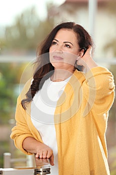 Portrait of beautiful older woman