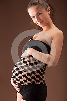 Portrait of a beautiful pregnant woman