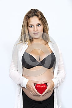 Portrait of a beautiful pregnant woman