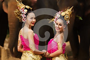 Portrait of Beautiful rural thai woman