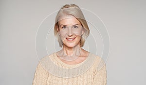 Portrait of beautiful senior woman smiling