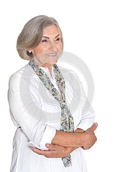 Portrait of beautiful senior woman