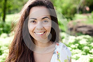 Portrait of a beautiful smiling girl