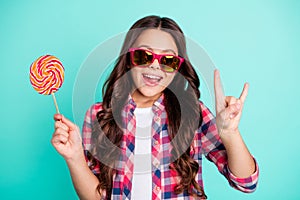 Portrait beautiful stylish trendy girl eyewear eyeglasses rock roll heavy metal swag free time summer holidays hold hand