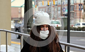 Portrait of a beautiful teenage girl in Detroit