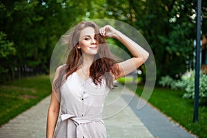 Portrait of beautiful women with long hairs