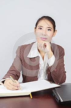 Portrait of beautiful young business woman