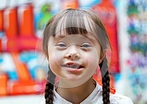 Portrait of beautiful young girl