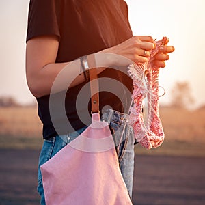 Portrait of a beautiful young model