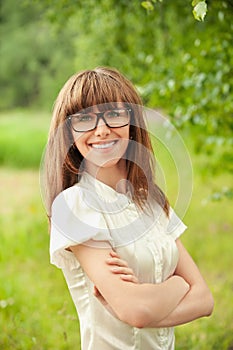 Portrait of beautiful young smiling