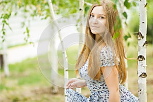 Portrait of a beautiful young woman