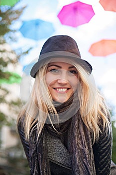 Portrait of a beautiful young woman.