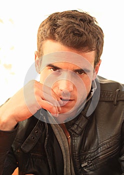 Portrait of beguiling man