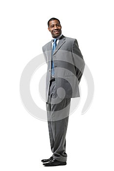 Portrait of black businessman