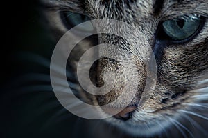 Portrait of blue-eyed cat