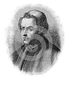 Portrait of Burchiello Italian poet photo