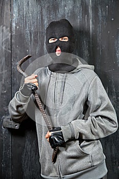 Portrait of a burglar