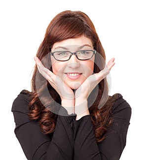 Portrait of a business woman with glasses