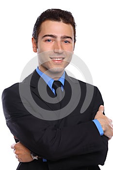 Portrait of a businessman with arms crossed