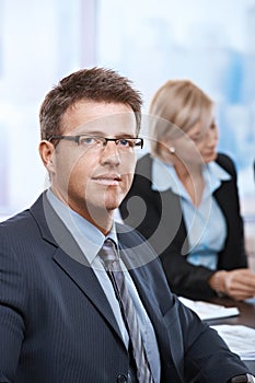 Portrait of businessman at office