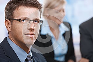 Portrait of businessman at office