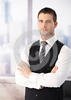 Portrait of businessman in waistcoat photo