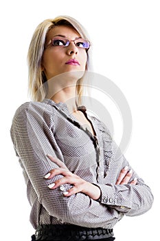 Portrait of a businesswoman with glasses