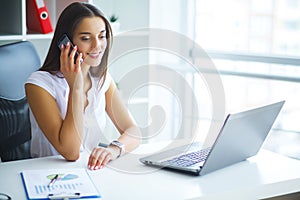 Portrait Of Businesswoman Working In Creative Office