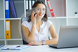 Portrait Of Businesswoman Working In Creative Office