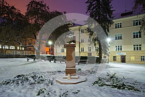 Portrait bust of Laco Novomesky at Banska Bystrica